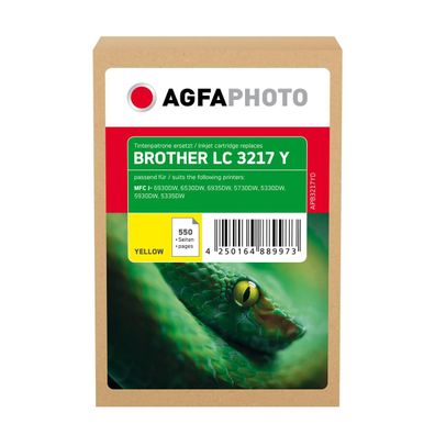 AgfaPhoto Tintenpatrone APB3217YD wie Brother LC-3217Y y