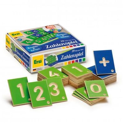 Lernspiel Zahlen aus Holz Rechen Spielerisch Lernen Lernmaterial Kinder