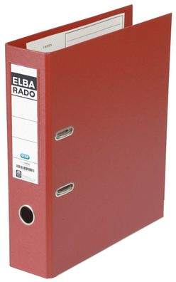 Elba 100022630 Ordner rado plast PVC/PVC - A4, 80 mm, rot