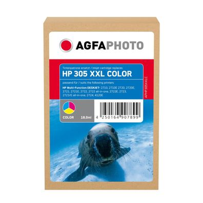 AgfaPhoto Tintenpatrone APHP305XXLC wie HP 305XXL color c/m/y