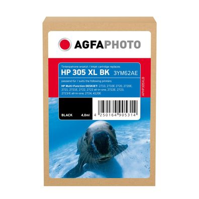 AgfaPhoto Tintenpatrone APHP305XLB wie HP 3YM62AE 305XL sw