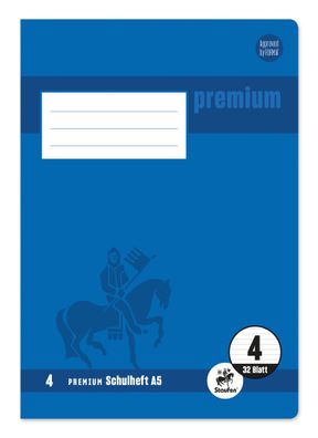 Staufen® 734010604 Heft Premium LIN 4 - A5, 32 Blatt, 90 g/qm, Premium LIN iert