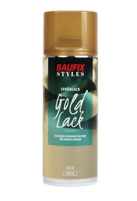 Baufix LackSpray Gold Optik 400ml SprühDose SprayDose SprühLack FarbSpray