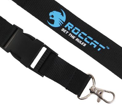 Roccat Set The Rules Gaming Schlüsselanhänger Schlüsselband Lanyard Karabiner