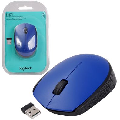 Logitech PC USB Maus M171 Wireless Mouse Kabellos Funk 3 Tasten Nano Receiver