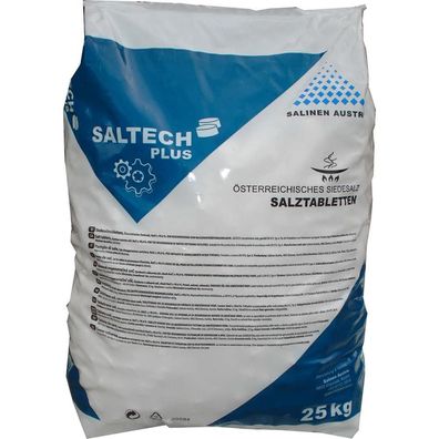 Saltech plus 25kg Salztabletten Regneriersalz Wasserenthärtung Wasserenthärter