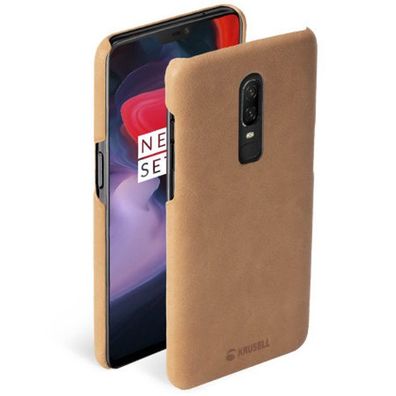 Krusell Cover Leder HardCase Schale SchutzHülle Tasche für OnePlus 6 One Plus