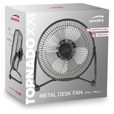 Speedlink Tornado XXL Metall USB-Ventilator Lüfter Tisch-Ventilator PC Notebook