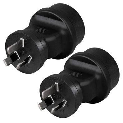 2x Hama Reise-Stecker Reise-Adapter DE BRD Steckdose auf China Australien TYP I