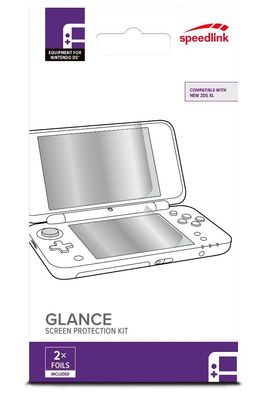 SL DisplaySchutzfolie SchutzFolie DisplayFolie für Nintendo 2DS XL Konsole