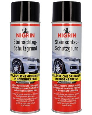 2 Nigrin SteinschlagSchutzgrund UnterbodenSchutz Spray SteinschlagSchutz Auto