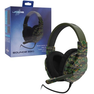 uRage Gaming USB Headset Gamer Kopfhörer mit Mikrofon Fernbedienung PC Notebook