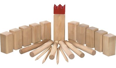 Kubb Hochwertiges WurfSpiel aus MassivHolz Rasenschach WikingerSchach Outdoor