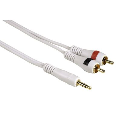 Hama HQ 2m Klinke Cinch AUX Audio Kabel 3,5mm KlinkenStecker auf 2x Chinch RCA