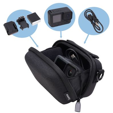 Hama Hardcase Kamera-Tasche Schutz-Hülle für GoPro Hero 12 11 10 9 8 Action-Cam