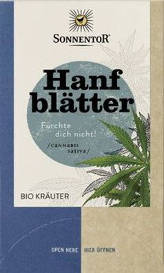 Sonnentor Hanfblätter, Doppelkammerbeutel 27g