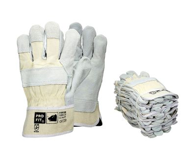 Leder Arbeitshandschuhe - Rind- Vollleder Handschuhe - hochwertiger, robuster