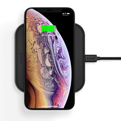 Zens QI Wireless Charger + Netzteil Schnell Ladegerät Lader Ladestation Kabellos