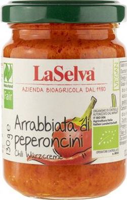 LaSelva Arrabbiata di Peperoncini - Würzcreme aus Chili und Paprika 130g