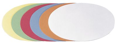 Franken UMZS111999 selbstklebende Moderationskarte - Oval, 190 x 110 mm, sortiert,