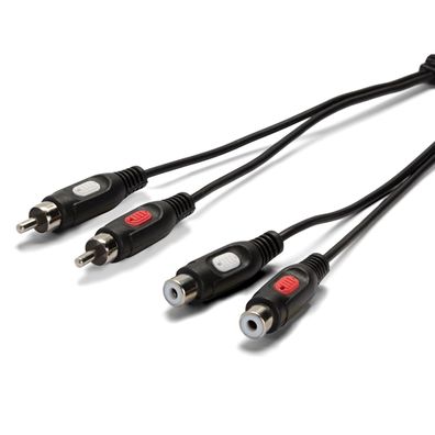 Vivanco CinchVerlängerung 10m Buchse auf Stecker RCA Audio HiFi Chinch Kabel