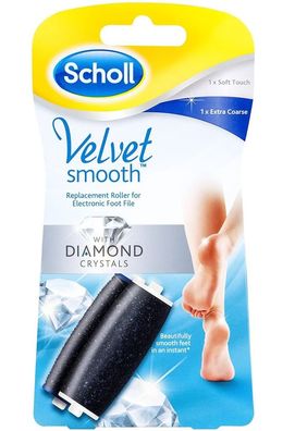 Scholl 2x Velvet Smooth Express Pedi Nachfüllrollen Fein / Stark Ersatzrollen