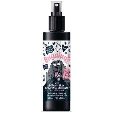 Bugalugs 2-in-1 Entwirr- und Leave-in Conditioner Spray mit Himbeere & Zitrone