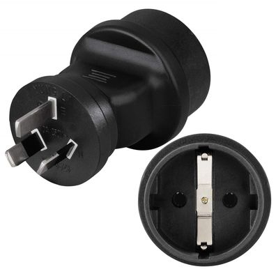 Hama Reise-Stecker Reise-Adapter DE Schuko-Steckdose auf China Australien TYP I