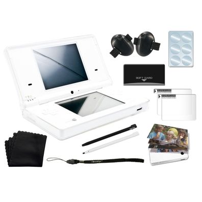 Crystal Case Kit ZubehörSet SchutzHülle Folie Stifte für Nintendo DSi Konsole