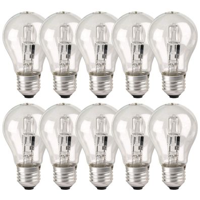 10x Xavax Halogen Leuchtmittel E27 A55 46W = 60W Dimmbar Birne Glühbirne Lampe