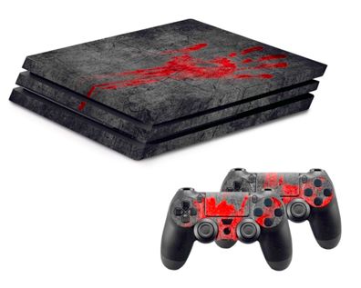 Hama DesignSkin Undead Blood Folie Aufkleber Sticker Vinyl für Sony PS4 PRO