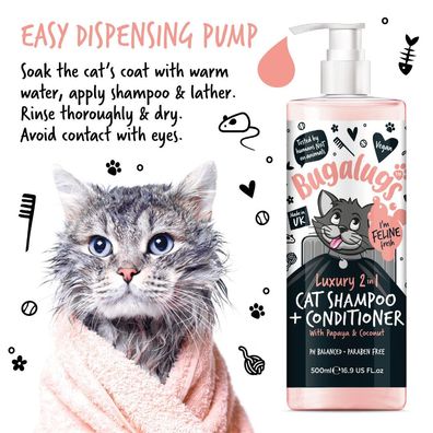 Bugalugs 2in1 Katzenshampoo + Conditioner 250 ml