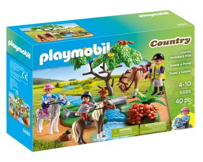 Playmobil Country 5685 Horseback Ausritt Pferden Pferd Reiter Figuren Reiterhof