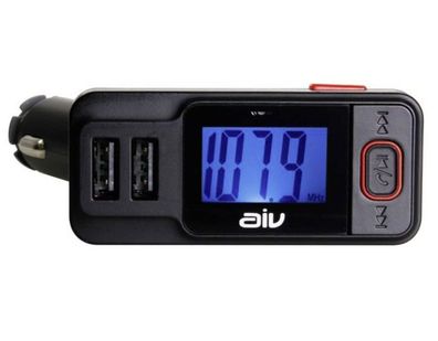 AIV Bluetooth FM Transmitter RDS USB KFZ SD AUX Freisprechanlage Auto MP3 Player