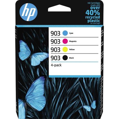 HP 6ZC73AE HP 903 (6ZC73AE) schwarz, cyan, magenta, gelb Druckerpatronen, 4er-Set