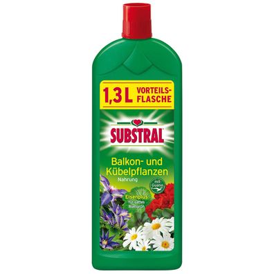 Substral® Balkon- und Kübelpflanzen-Nahrung mit Guano 1,3 Liter