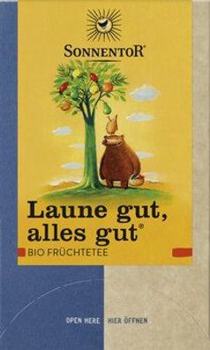 Sonnentor Laune gut, alles gut® Früchtetee, Doppelkammerbeutel 45g