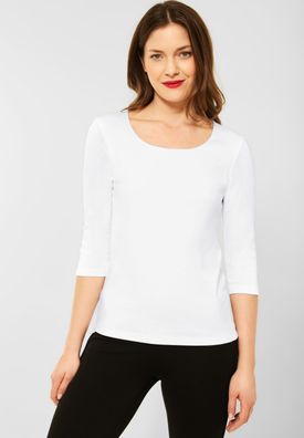 Street One Shirt Pania in Unifarbe in White