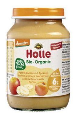 Holle 6x Apfel & Banane mit Aprikose 190g