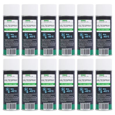 12x KOKA Kältespray bis 45°C VereisungsSpray EisSpray Kühlspray je 440 ml