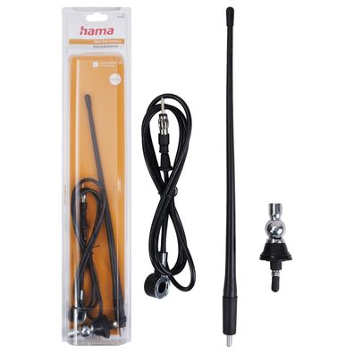 Hama Universal KFZ Kurzstab-Antenne 180° schwenkbar DIN Autoradio-Antenne PKW