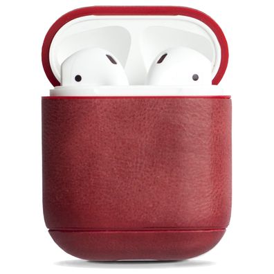 Krusell Etui Leder Skin Case Cover Schutz-Hülle für Apple AirPods 1 2 Ohrhörer