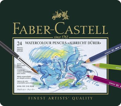 Faber-Castell 117524 Künstler-Aquarellstift Albrecht DÜRER®,24 Farben sortiert im