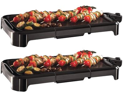 2x PACK Russell Hobbs PartyGrill Elektrischer Elektro Tischgrill Teppan Yaki