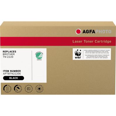 AgfaPhoto Toner APTBTN2220E wie Brother TN-2220 schwarz