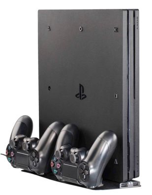 Hama LadeStation Ständer Stand Docking Charger für Sony PS4 Slim Pro Controller