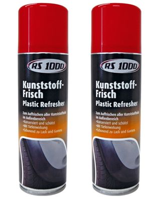 RS1000 2x KunststoffNeu Frisch Spray FahrzeugAufbereitung KunststoffPflege