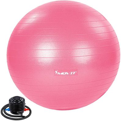 Movit® Gymnastikball - 85 cm, mit Pumpe, Maßband, bis 500 kg, für Training, Büro,