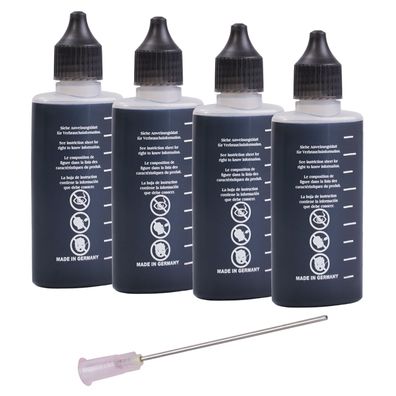 Nachfüll-Set Schwarz für HP Tintenpatronen 200ml