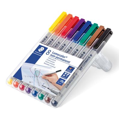 Staedtler® 316 WP8 Feinschreiber Universalstift Lumocolor® - non-permanent, F, 8